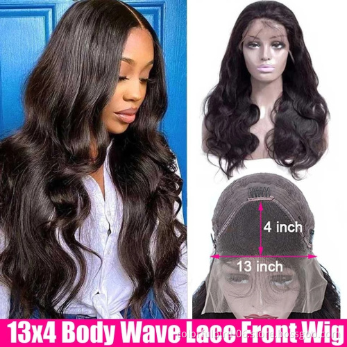 Remy Human Hair Wigs Brazilian hair body wave 13x4 HD transparent Lace Front Wig For Women body wave